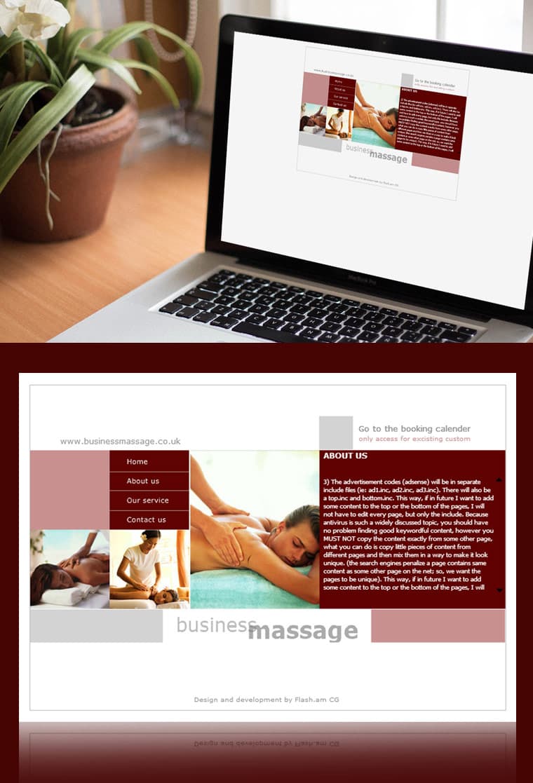 BUSINESS MASSAGE CENTER - Website Design and Development